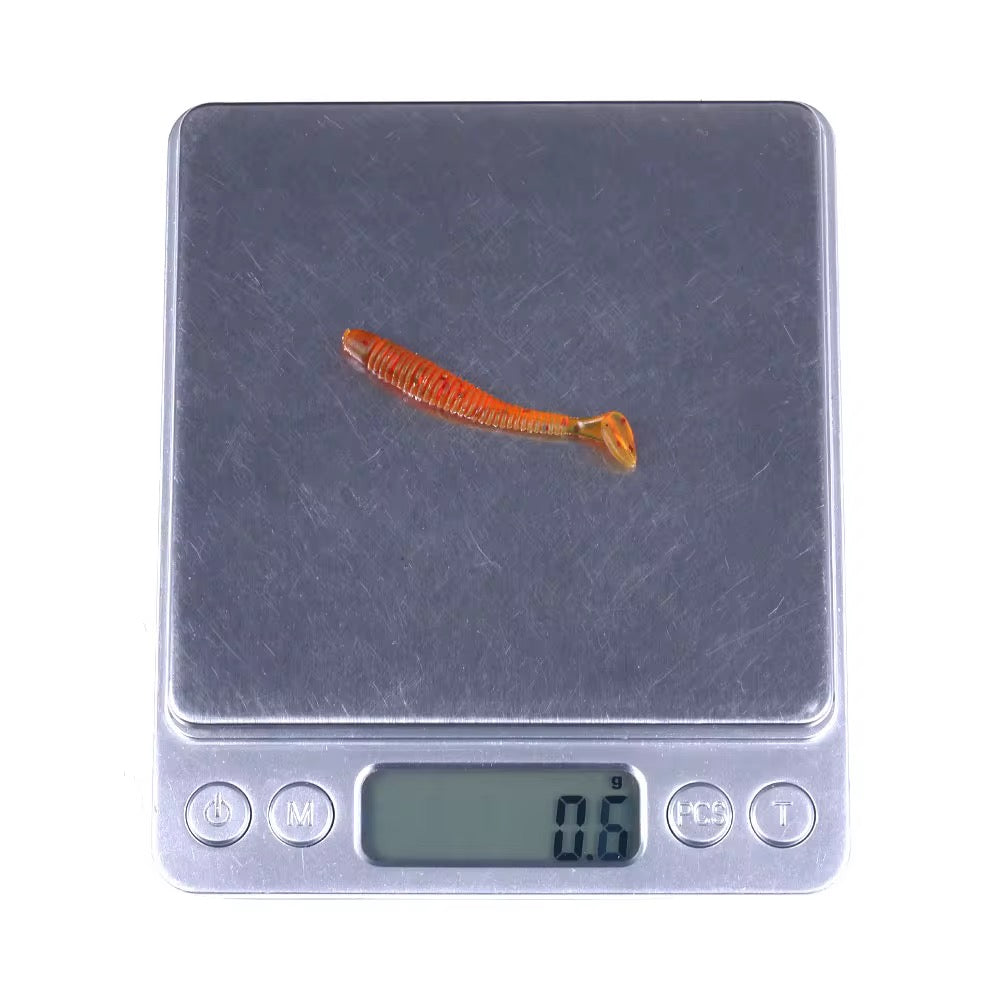 Mini Gummifisch Softbait 5,5cm – UV & Glitzer – 50 Stück Pack