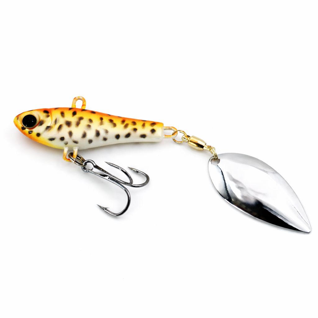 Jig Spinner 20g VIB Köder mit Spinnerblatt Metall Kunstköder zum Raubfischangeln
