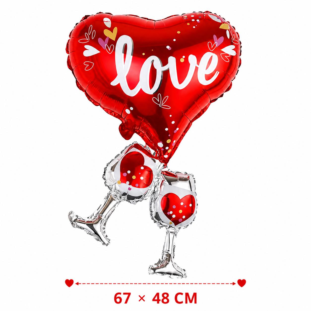 XXL Love Herz Folienballon Rot Valentinstag Hochzeit Jahrestag Deko Luftballons