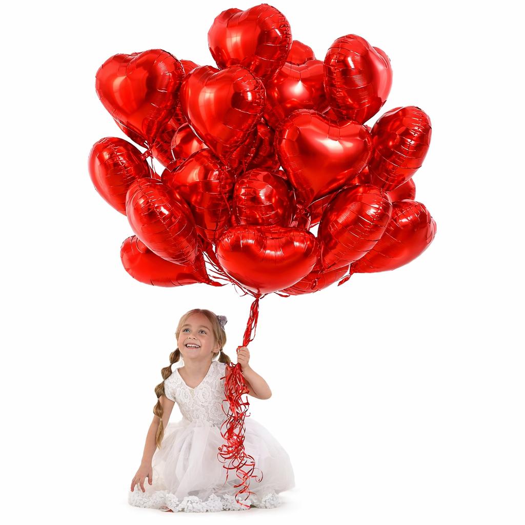 Luftballon Herzen 45 cm Luftballons Herz Helium Ballon Folienballon Deko Party