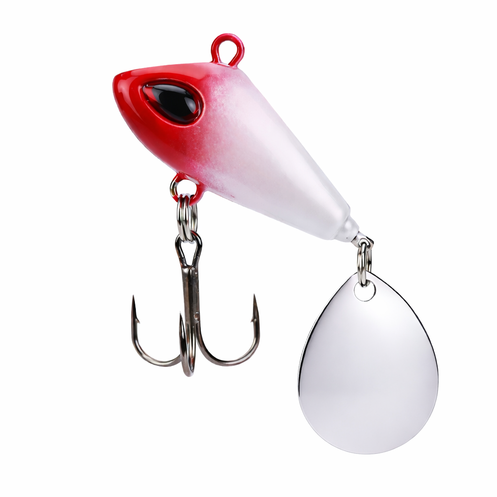 Jig Spinner Set 22 Angelköder mit Spinnerblatt Blinker für Barsch, Hecht & co