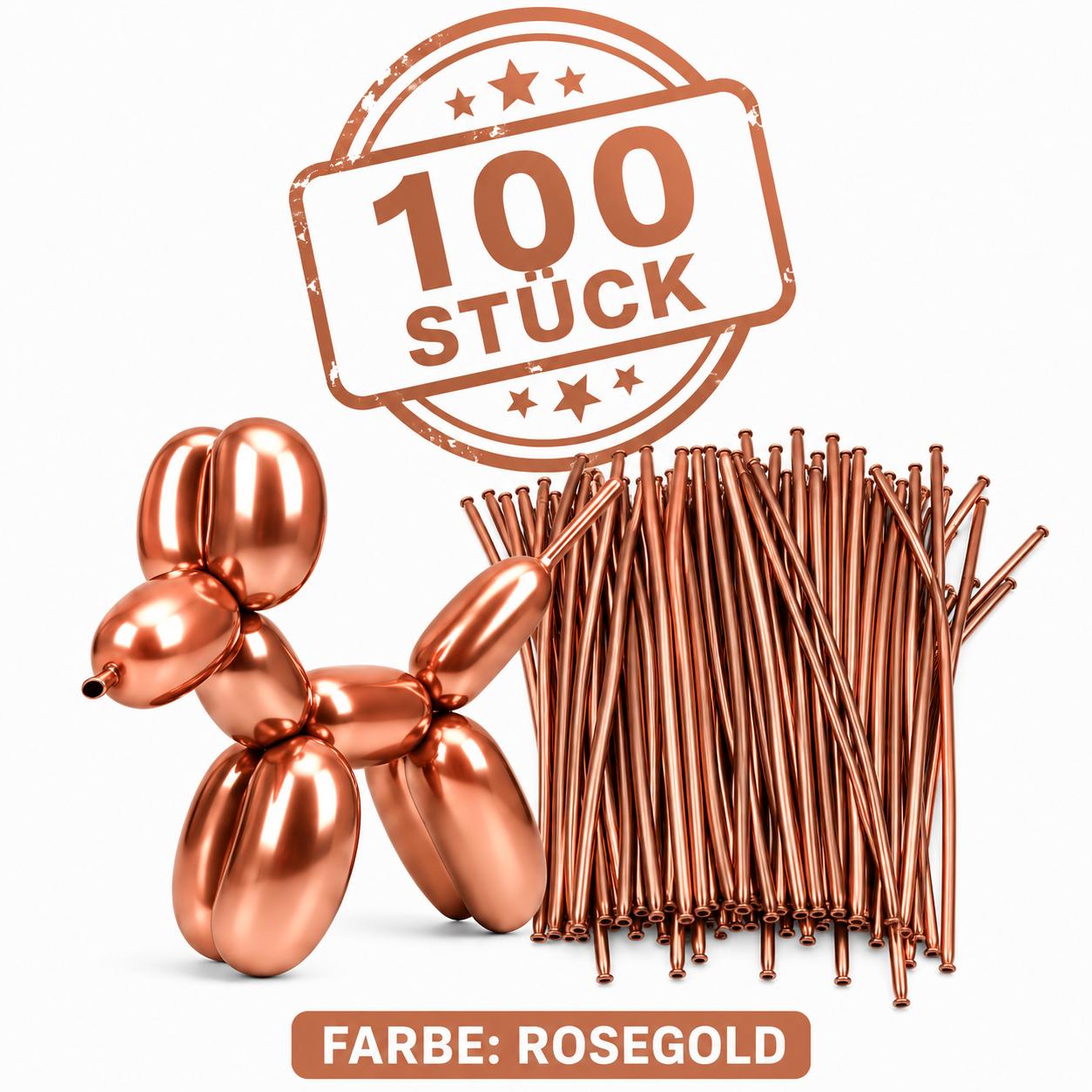 100x Modellierballons Metallic Ballonmodellage XXL Luftballons Ballontiere & co