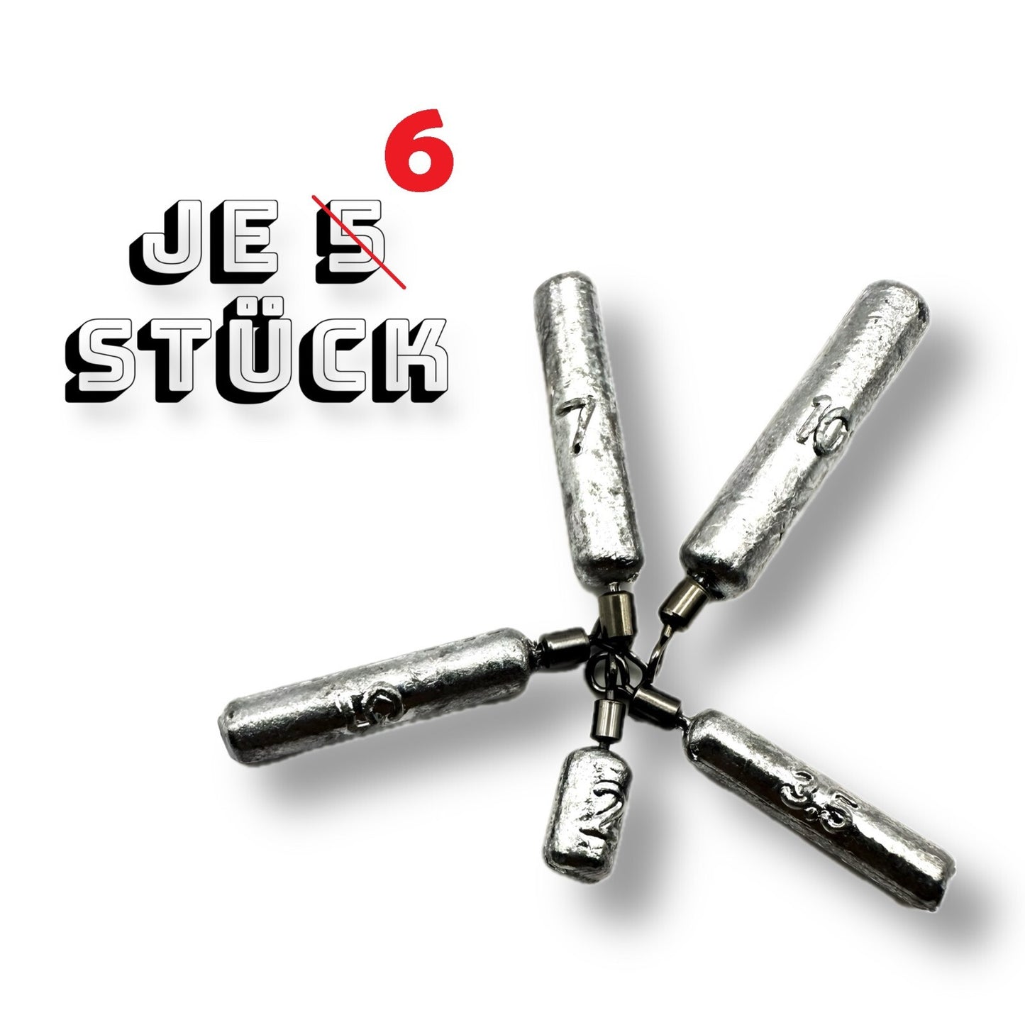 Free Rig Stabblei Set 30 Stück 2-10g Angel Gewichte Drop Shot Blei mit Box