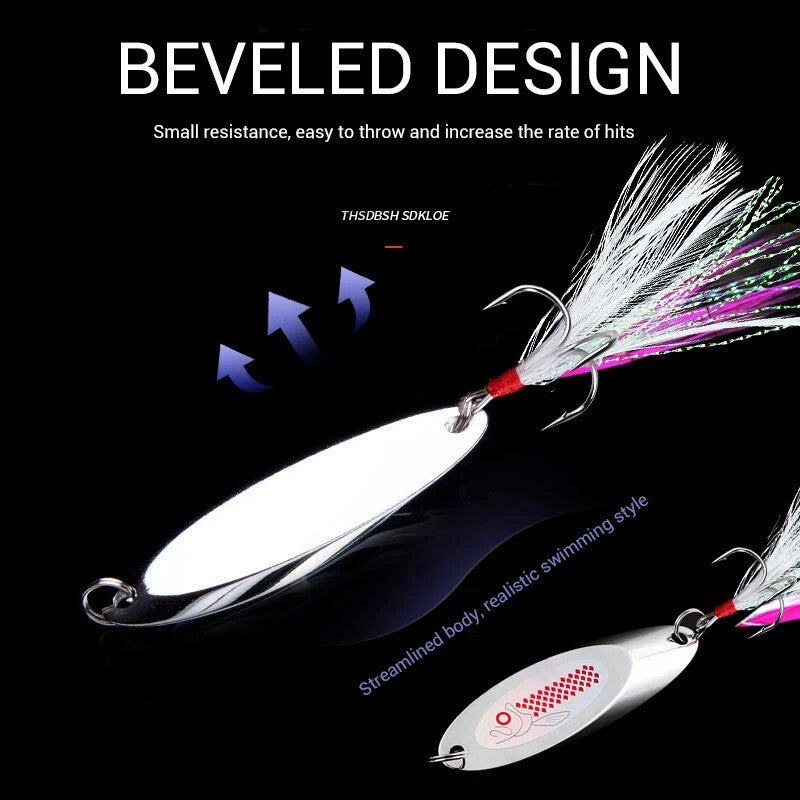 Blinker Spoon 14g-42g Angel Köder Raubfisch Metall Angelköder für Hecht Barsch & co