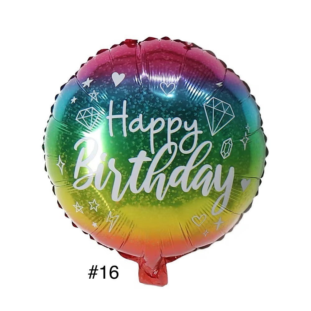 Folienballon 2er Pack Geburtstag Luftballons Happy Birthday Helium Ballon Dekoration