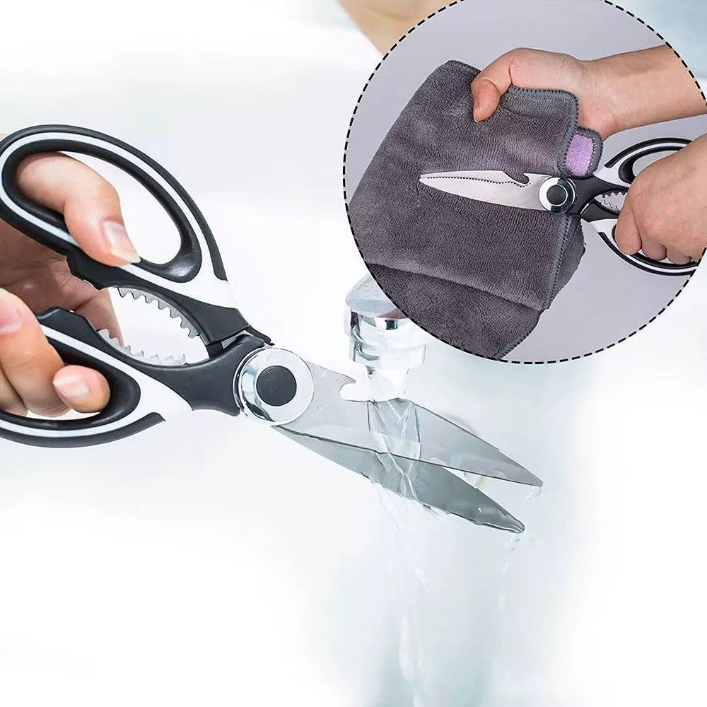 Küchenschere 3er Set Schere in Schwarz Rosa oder Blau Universal Haushaltsschere