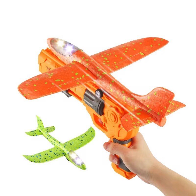 Flugzeug Pistole Kinder Spielzeug mit licht Kugel Pfeil mit Saugnapf Spiel Waren
