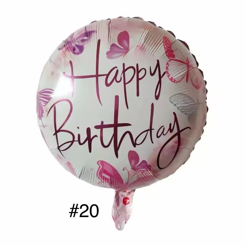 Folienballon 2er Pack Geburtstag Luftballons Happy Birthday Helium Ballon Dekoration