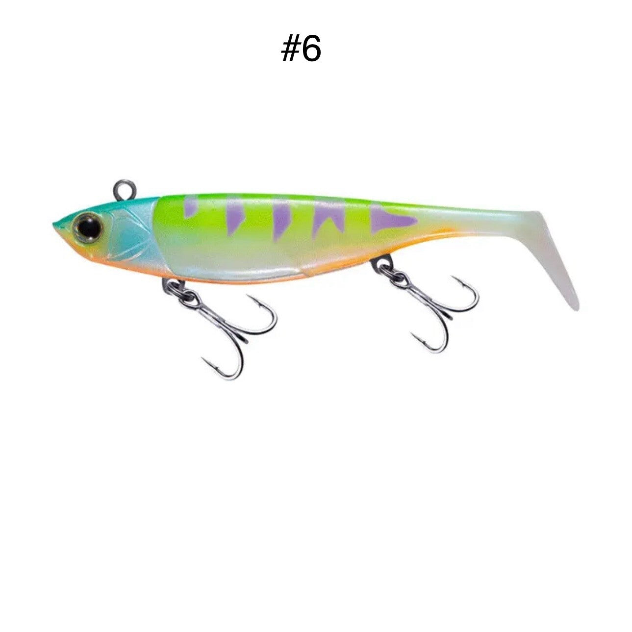 Gummifisch mit Blei Kopf 95mm 22,4g Angelköder Raubfisch Köder Hecht Barsch