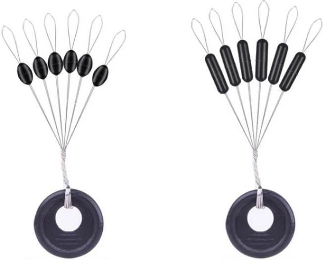 Schnurstopper Set Vorteilspack Gummistopper für Posen Gummi Perlen in Schwarz