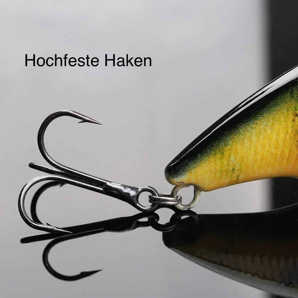 Jerkbait Wobbler Set sinkend mit Box – 5 Hardbait Kunstköder für Spinnfischen