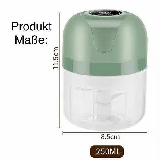 Elektrischer Knoblauch Zerkleinerer 250ml Mini Mixer USB wiederaufladbar
