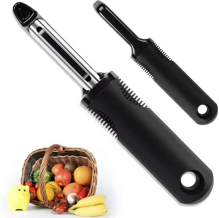 Sparschäler 2er Set Gemüseschäler mit Edelstahl Klinge Kartoffel Schäler Messer