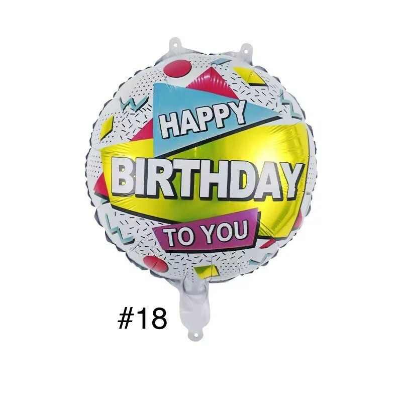Folienballon 2er Pack Geburtstag Luftballons Happy Birthday Helium Ballon Dekoration