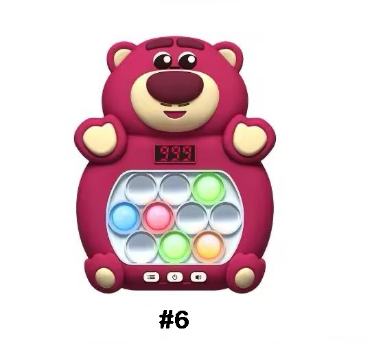 Pop It Spielzeug LED & Sound – 999 Level Elektrisch Knopf Drück Push Game Kinder