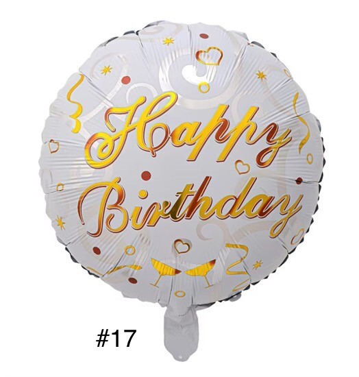 Folienballon 2er Pack Geburtstag Luftballons Happy Birthday Helium Ballon Dekoration