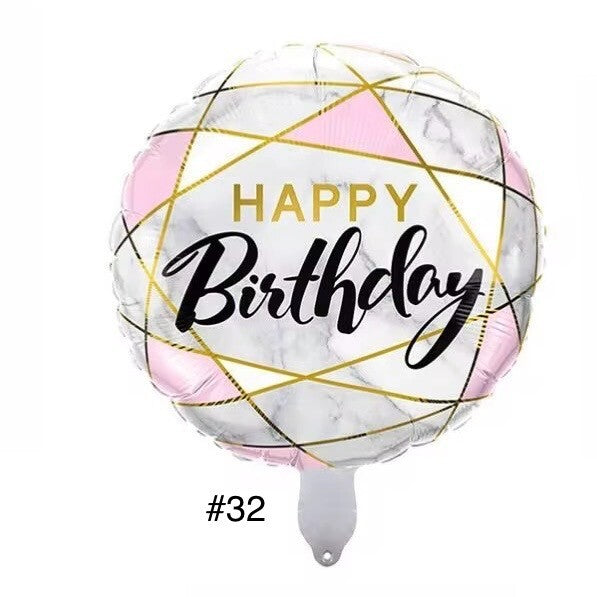 Folienballon 2er Pack Geburtstag Luftballons Happy Birthday Helium Ballon Dekoration