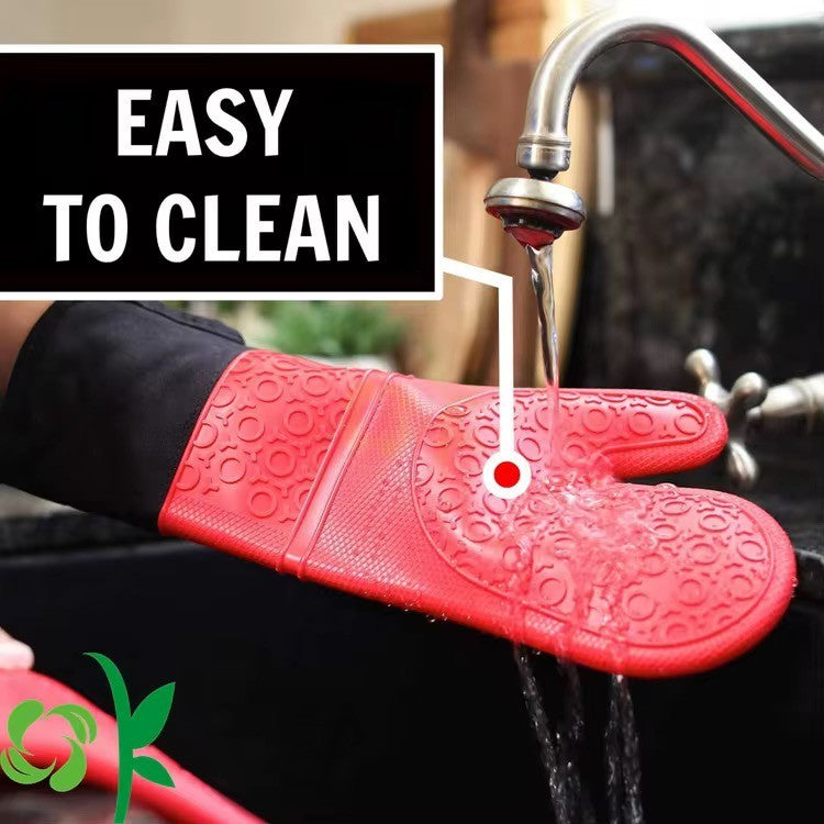 Ofenhandschuhe Silikon Backofen Handschuhe Küche BPA Frei Grillen Kochen & Backen
