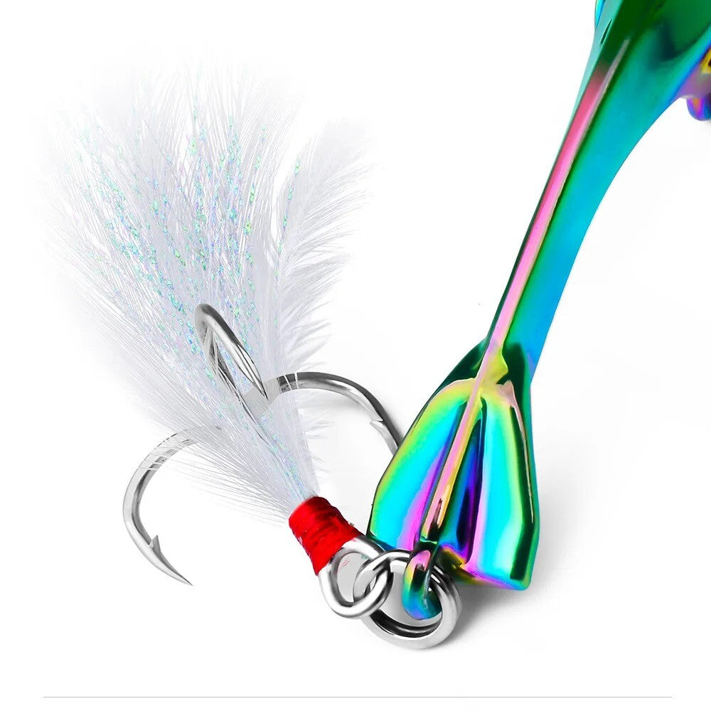 Jig Spinner Blinker Spin Tail Angelköder für Barsch Hecht & co