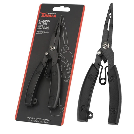 Angelzange & Hakenlöser – Multifunktionszange zum Angeln mit Karabinerband