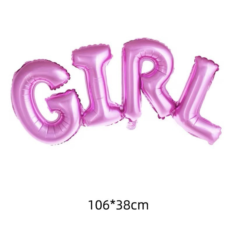 Gender Reveal Baby Party It´s a Girl or Boy Deko Set Junge Mädchen Luft Ballons