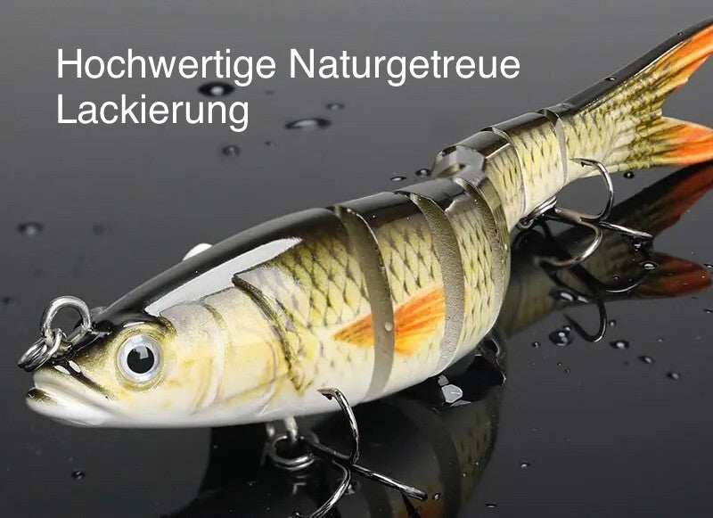 Swimbait Set 4-teilig mit Box – realistische Raubfischköder