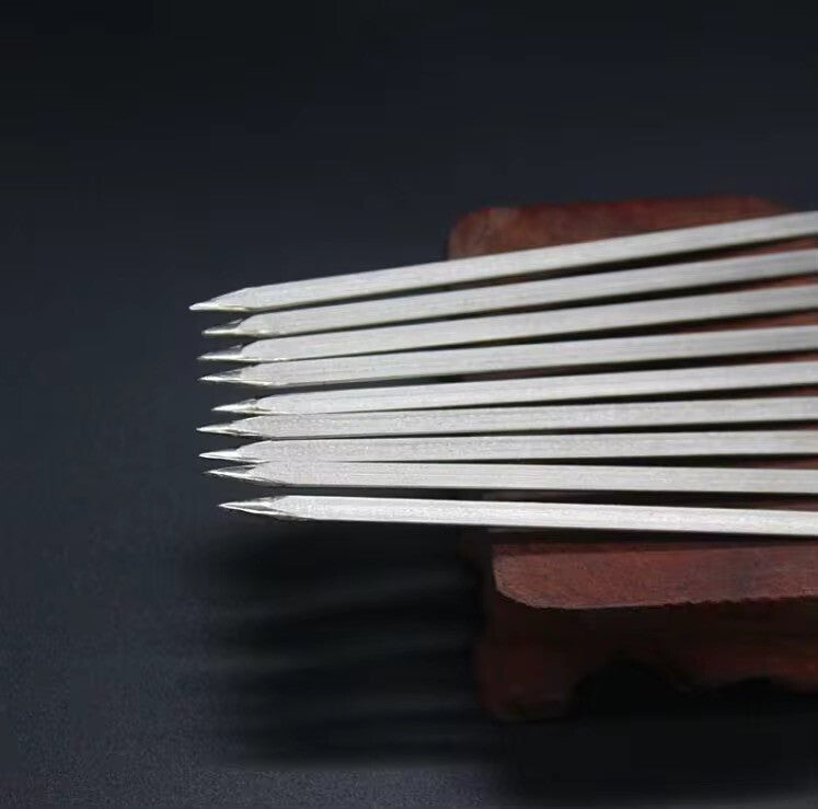 Grill Spieße 10-50 Stück Edelstahl Flachmetall BBQ Nadel Kebab Nadeln