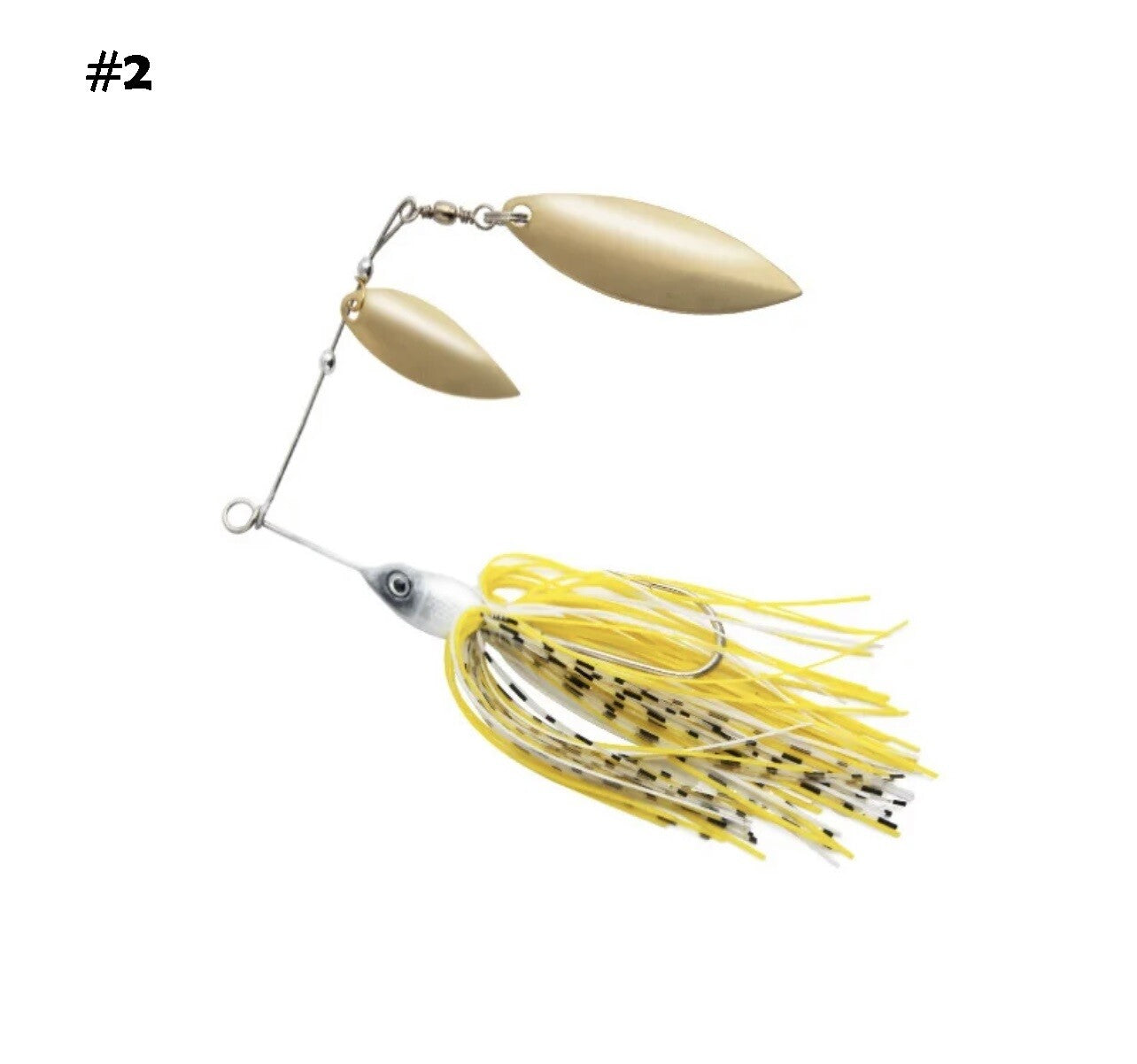 Spinnerbait Kunstköder mit Doppel Spinnerblatt – Spinnköder mit Silikonfransen 13,5g