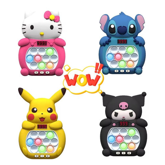 Pop It Spielzeug LED & Sound – 999 Level Elektrisch Knopf Drück Push Game Kinder