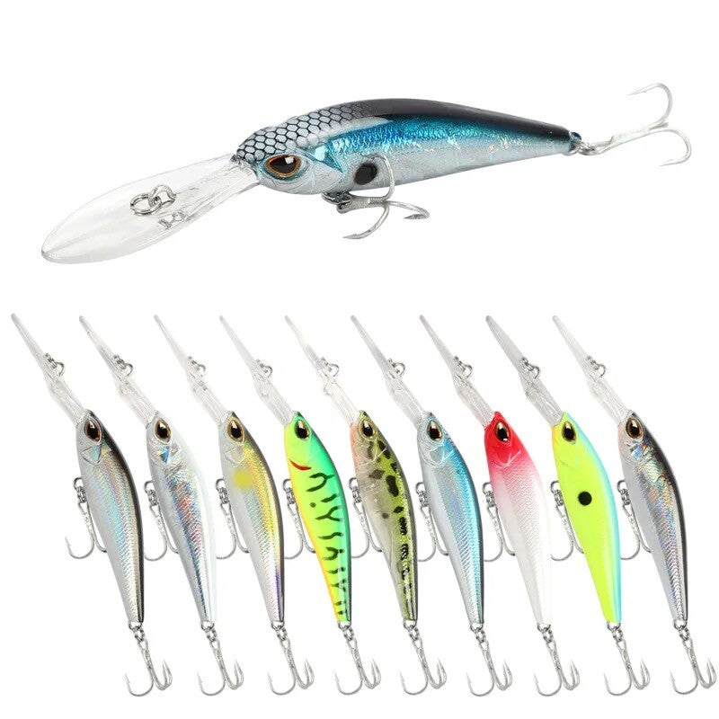 Raubfisch Wobbler Kunstköder mit Tauchschaufel Crankbait Angelköder Barsch & co