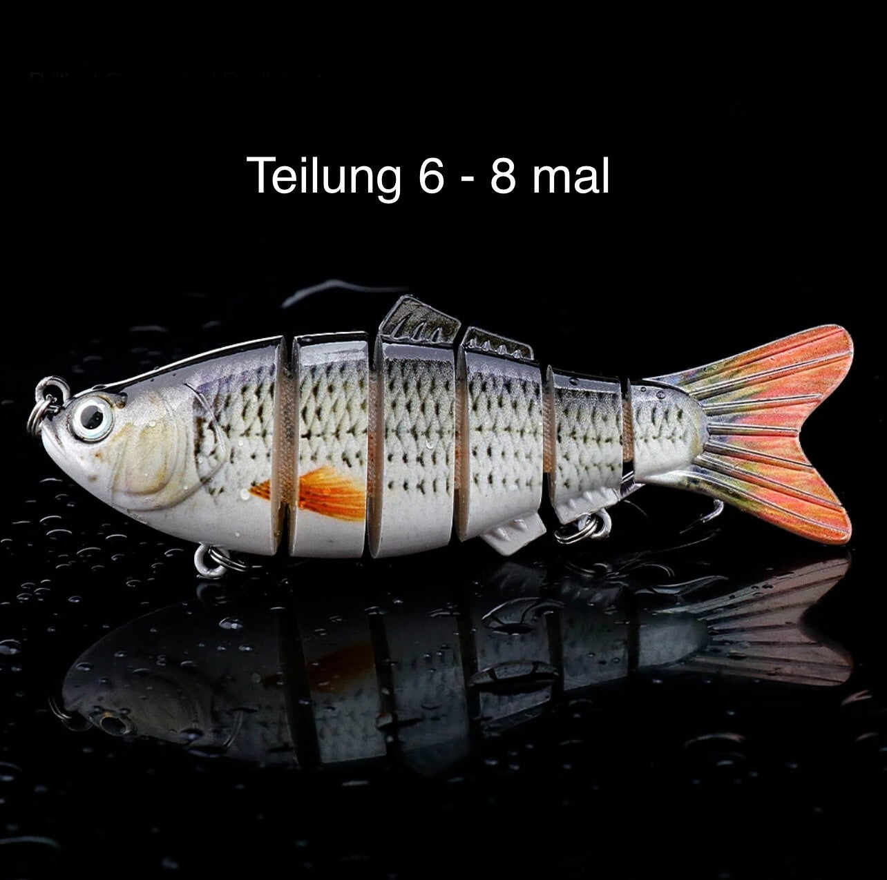 Swimbait Set 4-teilig mit Box – realistische Raubfischköder