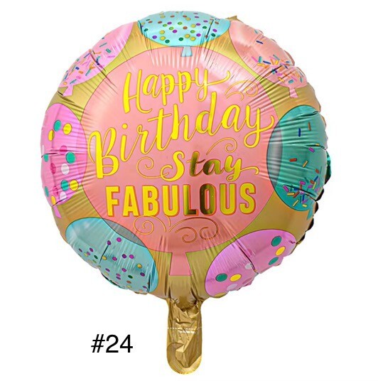 Folienballon 2er Pack Geburtstag Luftballons Happy Birthday Helium Ballon Dekoration