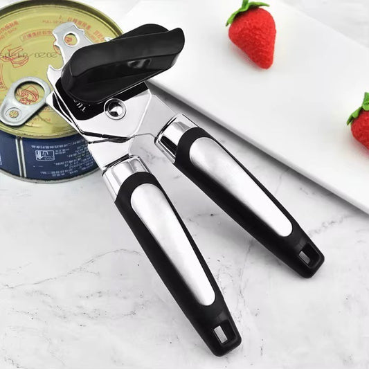 Dosenöffner Edelstahl mit Softgriff – 2in1 Flaschenöffner ergonomisch