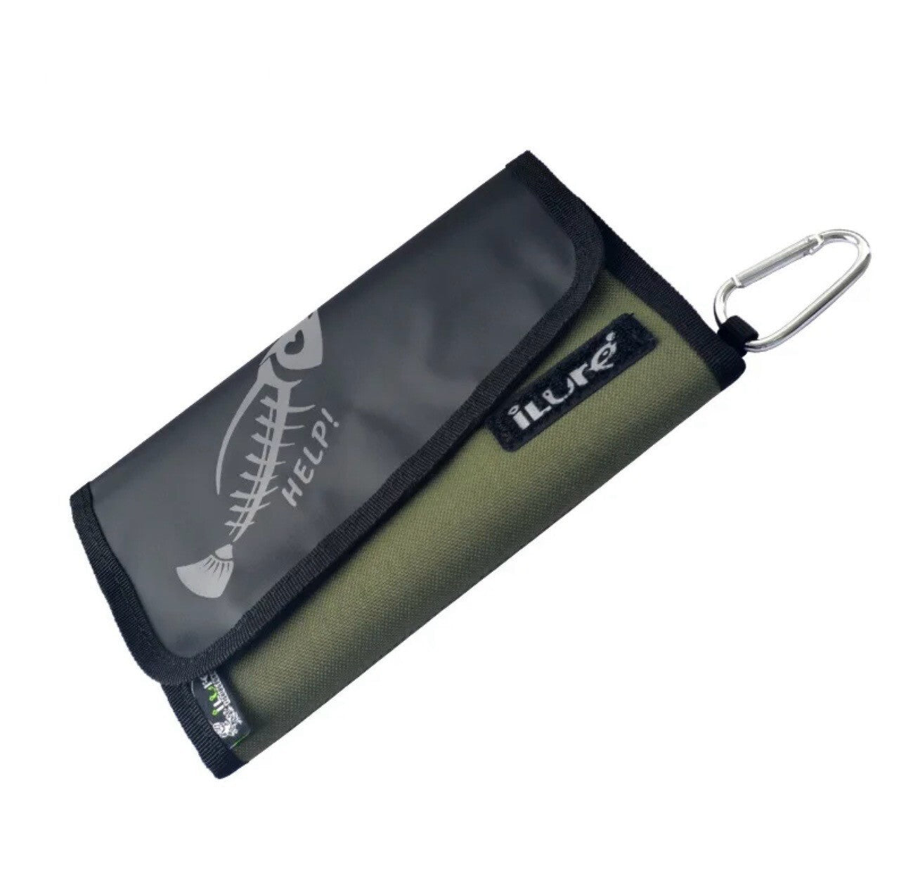 Angeltasche für Köder & Papiere – Ködertasche mit 8 Fächern & Karabiner