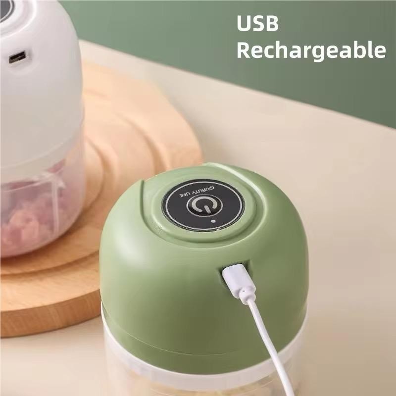Elektrischer Knoblauch Zerkleinerer 250ml Mini Mixer USB wiederaufladbar