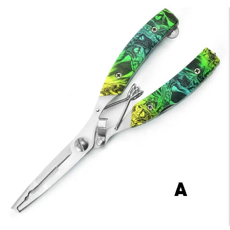 Multifunktions Angelzange mit Messer & Säge inkl. Tasche & Flexband