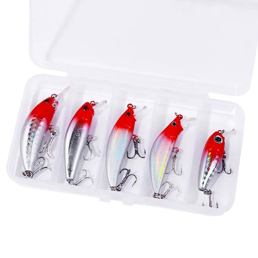 Mini Wobbler Set – 5-teilige Hardbait Kunstköder mit Box