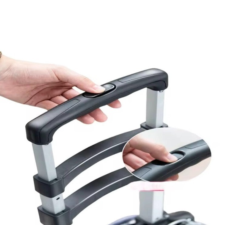 Sackkarre klappbar Einkaufs Trolley faltbar 6 Räder Transportwagen Gratis Tasche