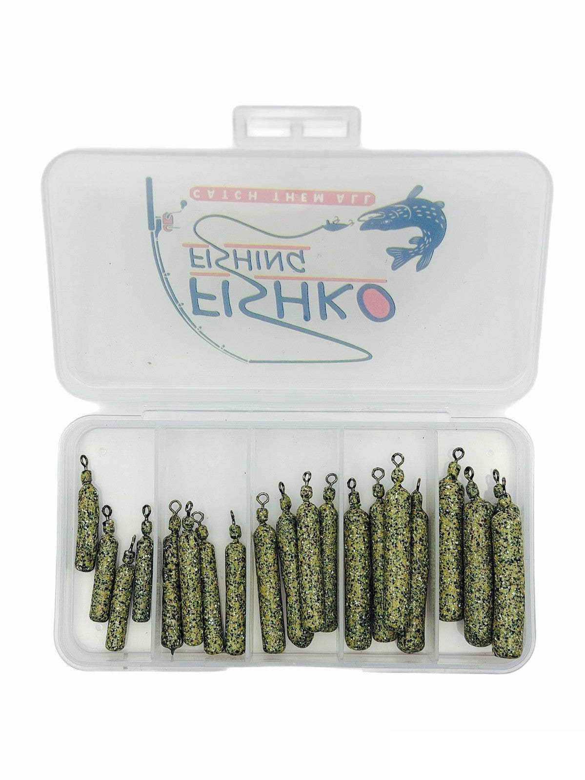 Free Rig Blei Gewichte Box Set von Hand Beschichtet Tarnfarben Tungsten Style