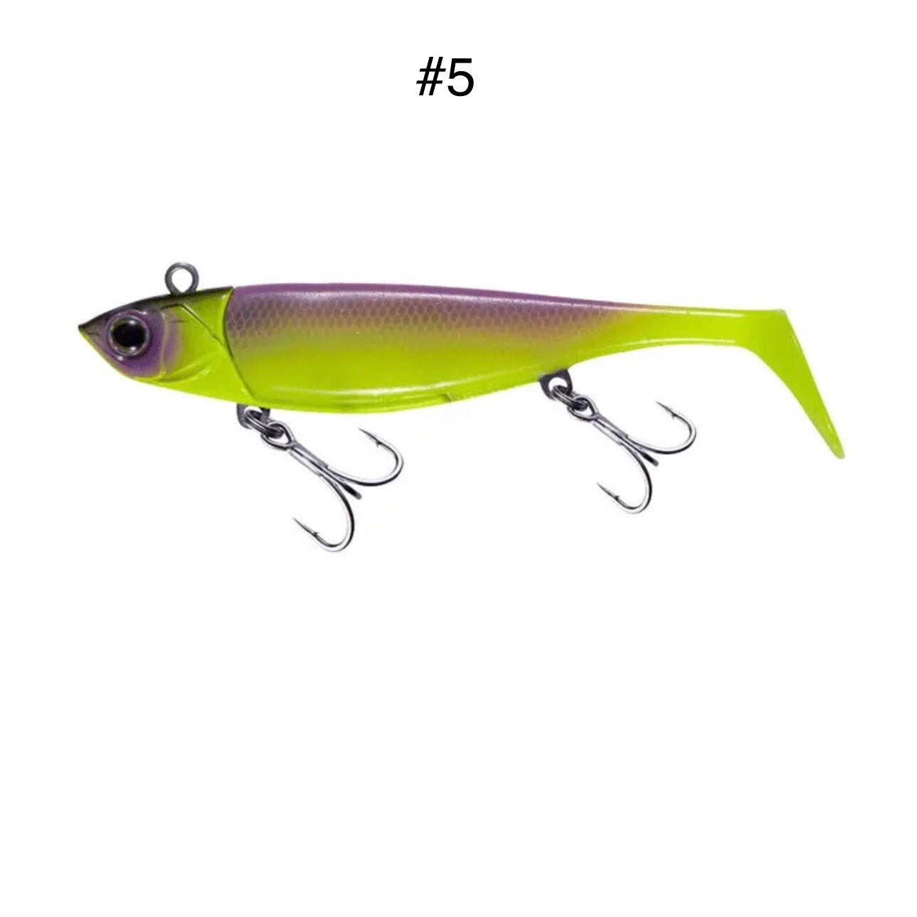 Gummifisch mit Blei Kopf 95mm 22,4g Angelköder Raubfisch Köder Hecht Barsch