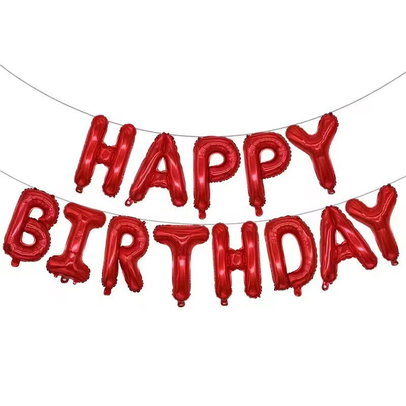 HAPPY BIRTHDAY GIRLANDE Geburtstag Luftballons / Folienballon Party Deko Ballon