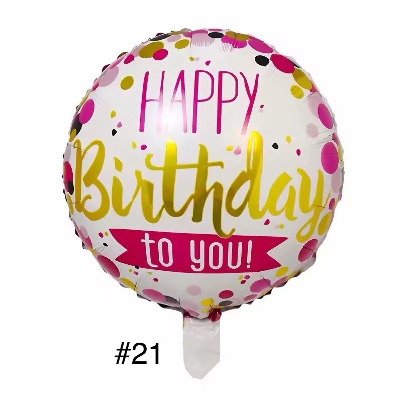 Folienballon 2er Pack Geburtstag Luftballons Happy Birthday Helium Ballon Dekoration