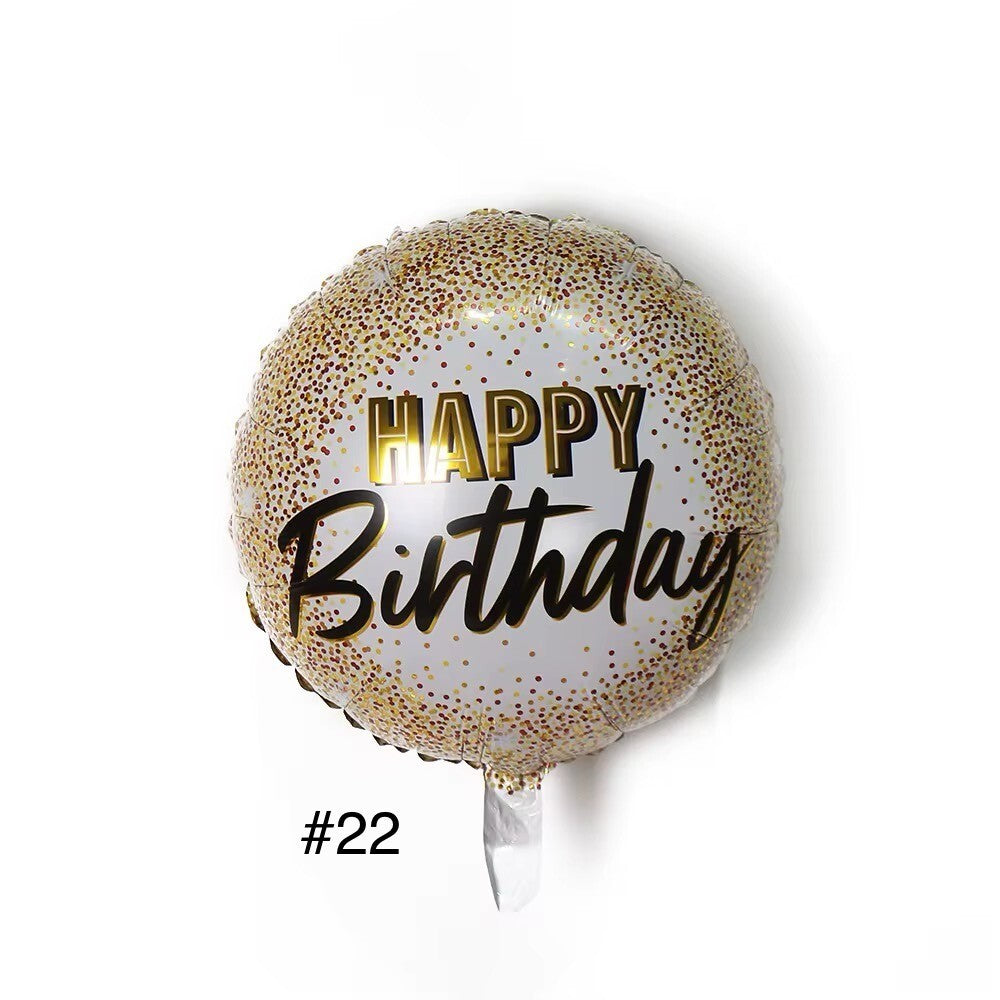 Folienballon 2er Pack Geburtstag Luftballons Happy Birthday Helium Ballon Dekoration