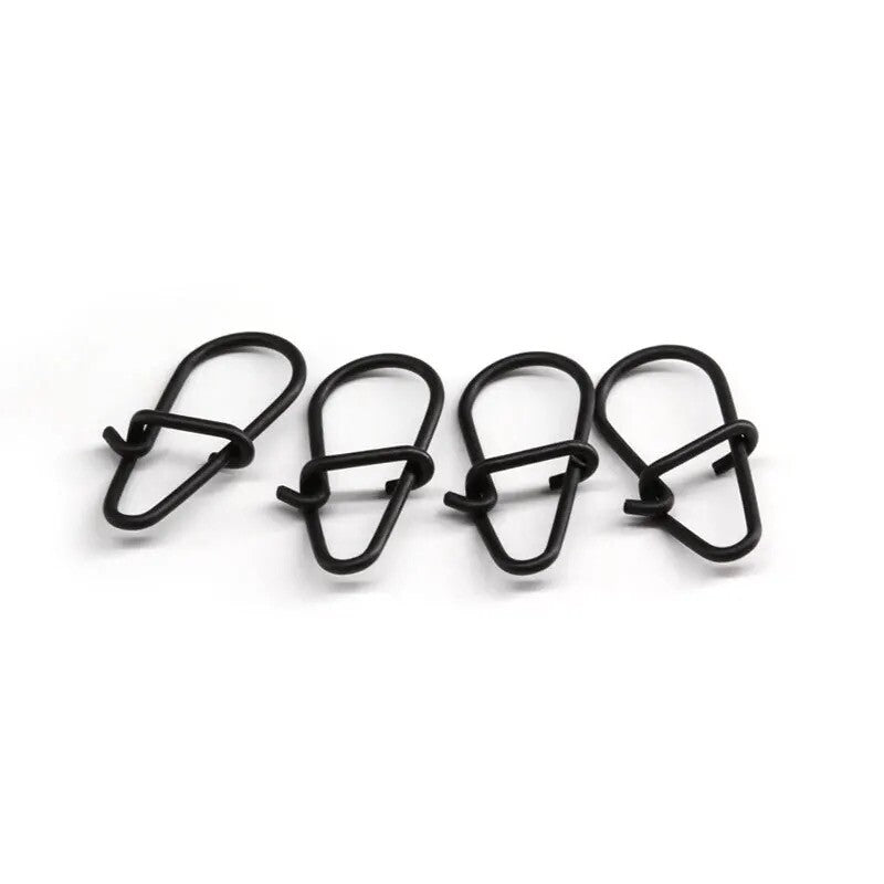 Angel Snap Edelstahl Snaps Karabiner bis zu 50 Stück Duo Lock Wirbel zum Angeln
