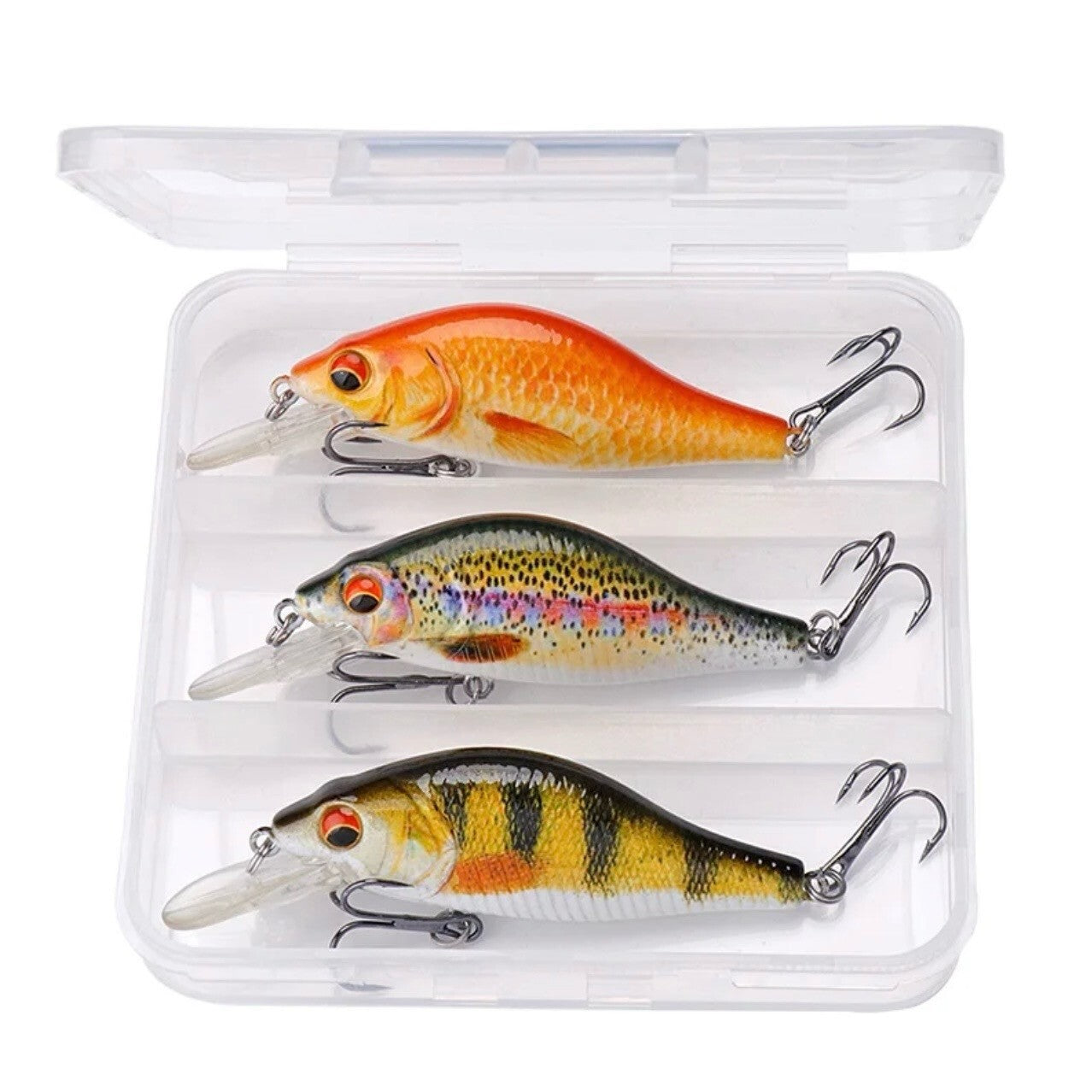 Wobbler Set 3-teilig mit Köderbox – Floating Kunstköder für Hecht & co