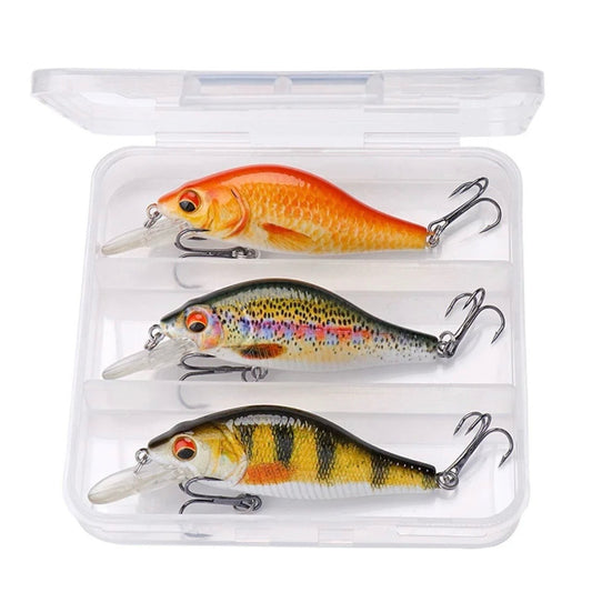 Wobbler Set 3-teilig mit Köderbox – Floating Kunstköder für Hecht & co