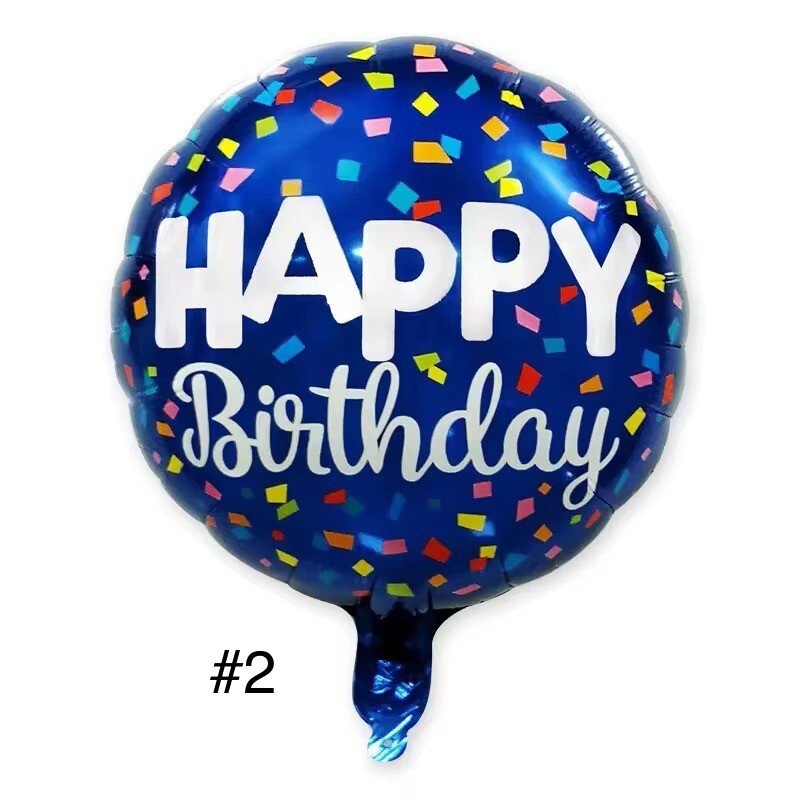 Folienballon 2er Pack Geburtstag Luftballons Happy Birthday Helium Ballon Dekoration