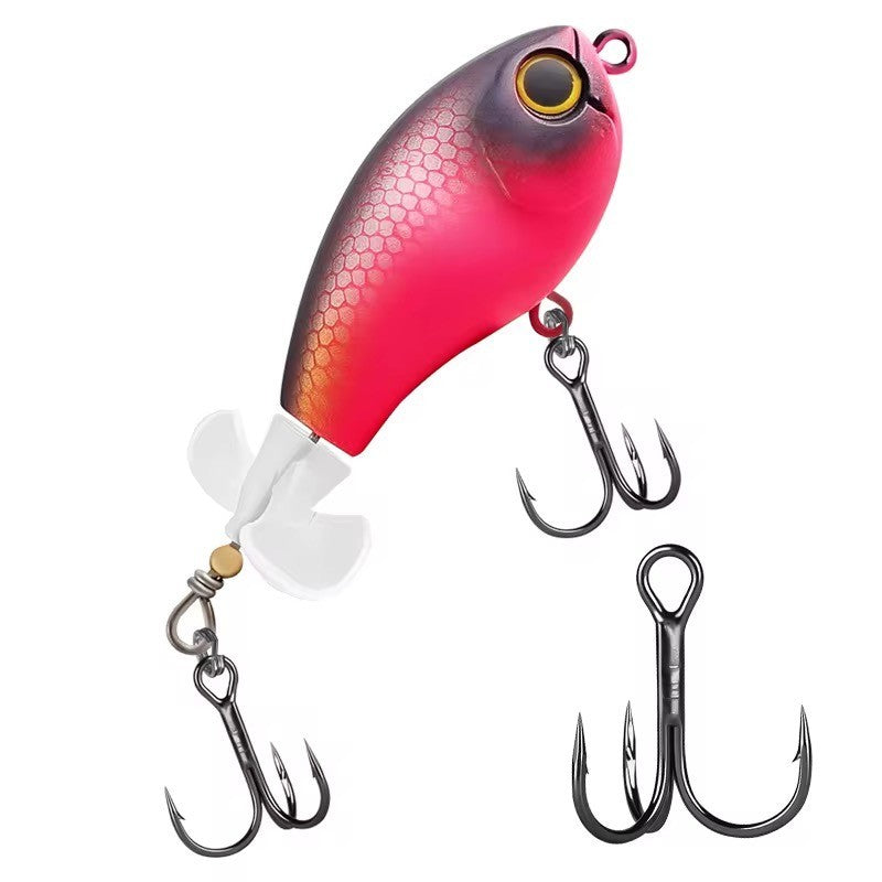 Wobbler mit Propeller Prop Bait Angelköder Oberflächenköder für Barsch Hecht &co