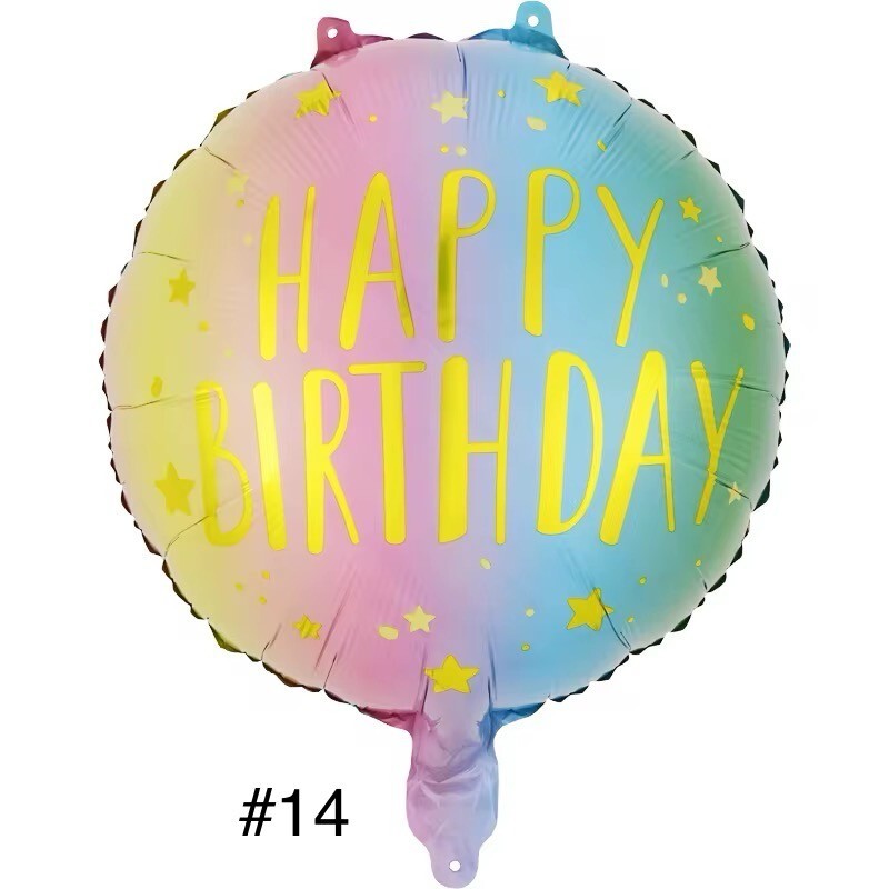 Folienballon 2er Pack Geburtstag Luftballons Happy Birthday Helium Ballon Dekoration