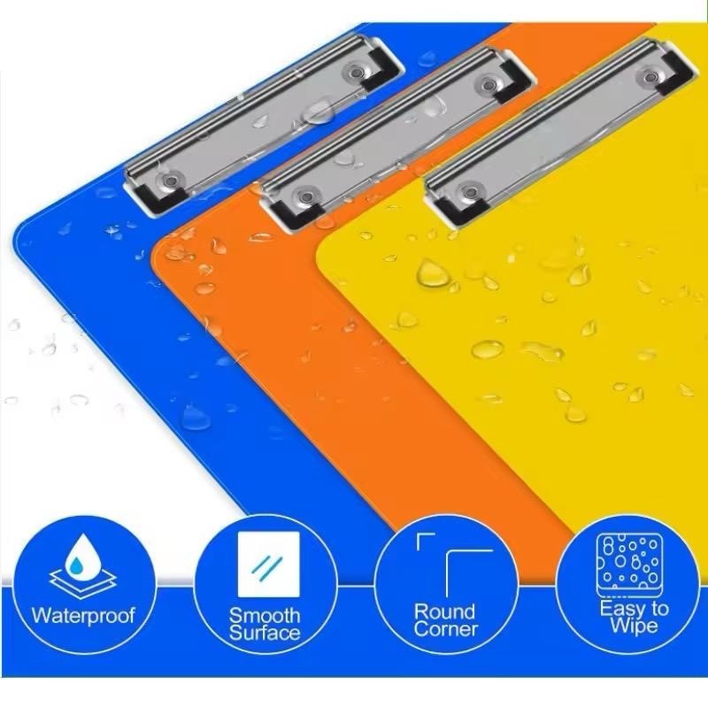 Klemmbrett DIN A4 Set PVC Schreibunterlage Schreibbrett Klemmbretter Wasserfest